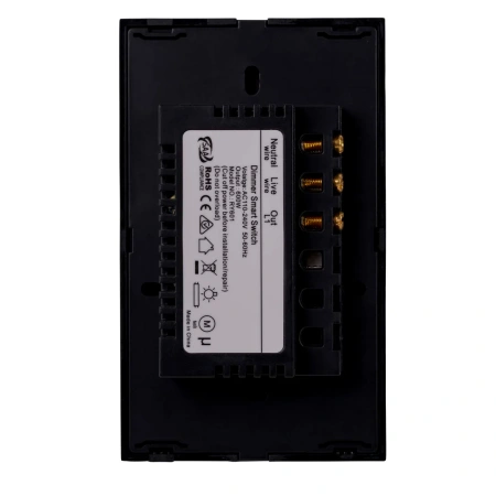 Dimmer Wall Switch Single Gang Black HV9211 Wifi