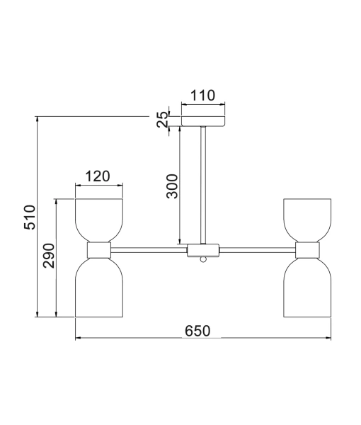 Pendant lamp Clessidra E27 CHR Pendant lamp Clessidra E27 CHR