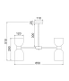 Pendant lamp Clessidra E27 CHR
