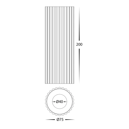 Surface downlight HV5851S-BLK-EXT  Nella 3CCT LED 7W IP65 240V