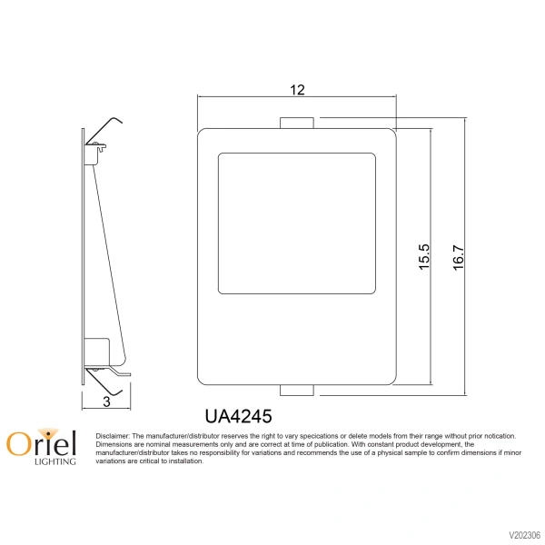 Wall light PEKO.6 LED 3K WHT Wall light PEKO.6 LED 3K WHT