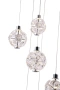 Pendant lamp ADRIANA 12 LED 80W CHR Remote