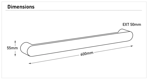 Towel heater Yarra 1 Bar CHR
