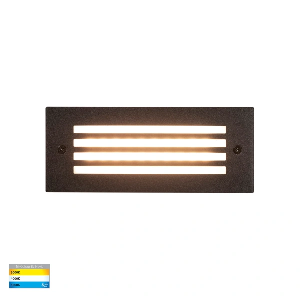 Step light Bata with Grill 6W LED 240V 3CCT BL