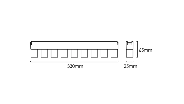 Track Grille Downlight Z5025-18.36.CCT.BK 24V 18W WIFI