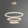 Pendant lamp Glacier  3 Ring K9 Crystal LED 160W 3K Dim GL
