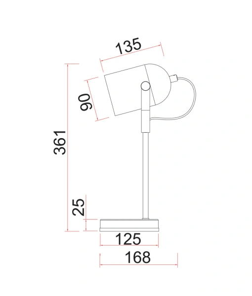 Table lamp TAZZA-T3 E27 Cream