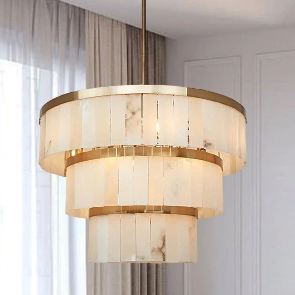 Pendant lamp Roden S16 Alabaster Spanish Marble D86 BRS