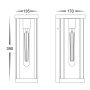 Wall light Nalia E27 BLK
