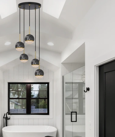 Pendant light Oneta 5 G9 BK