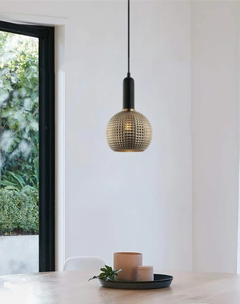 Pendant lamp PELOTA5 E27 brass