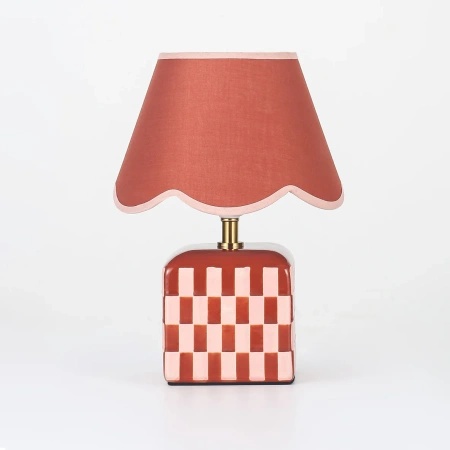 Table lamp Valentina Ceramic E27 Coral