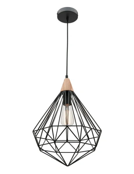 Pendant Light Raglan 1LT E27 BLK Pendant Light Raglan 1LT E27 BLK