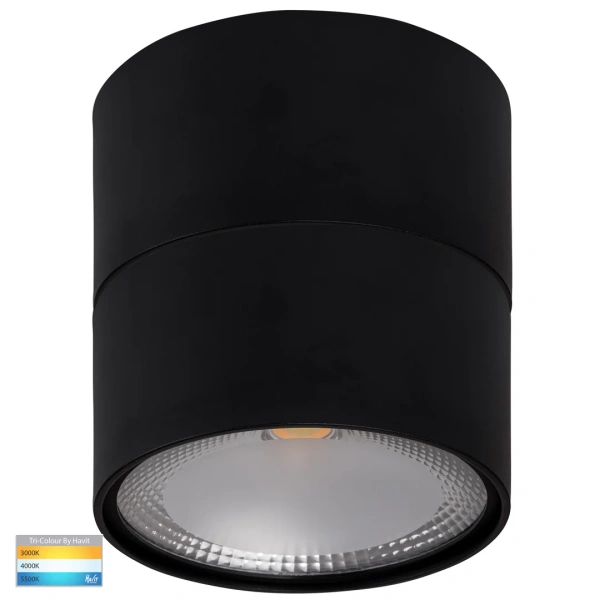 Surface downlight Nella BLK with Extension 3CCT LED 18W IP54 Surface downlight Nella BLK with Extension 3CCT LED 18W IP54