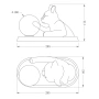 Table lamp Cat Touching Ball LED black