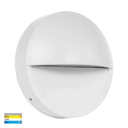Step light Veko White with Eyelid HV2929T-WHT-240V IP65
