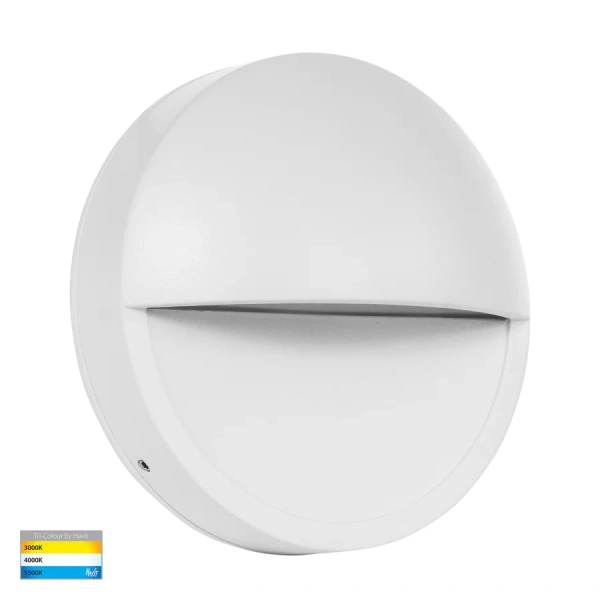 Step light Veko White with Eyelid HV2929T-WHT-240V IP65