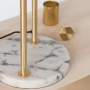 Table lamp Banks Brass & White Marble