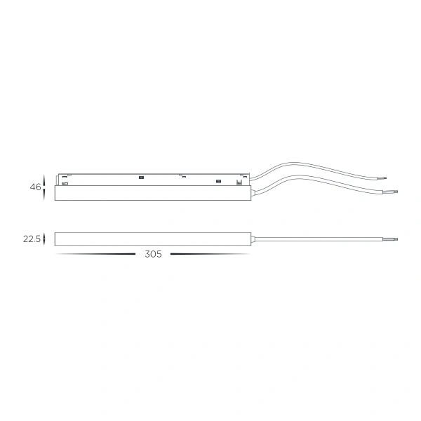 Track internal driver HCP-10291-200W BK 200W 48V