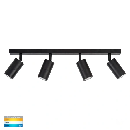 Wall light Tivah Bar 4 Light 3CCT BLK