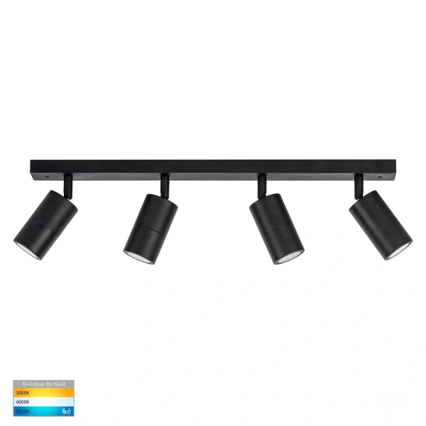Wall light Tivah Bar 4 Light 3CCT BLK
