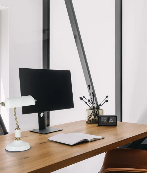 Desk lamp BANCA-T2 E27 WHT