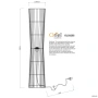 Floor lamp JAMBI NATURAL CANE