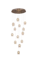 Pendant lamp ROMEO 13 LED 90W AB