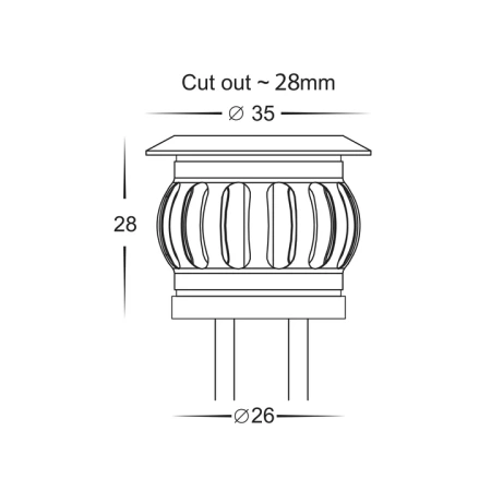 Deck light FLAME DIY 12V LED HV28261CCT WIFI
