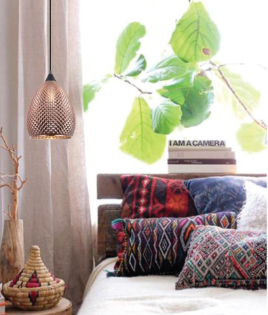 Pendant lamp Rictus 3 Bohemian Glass Ellipse Shape E27 COP