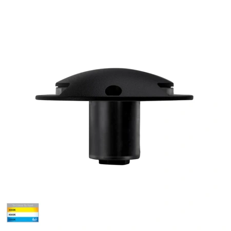 Step Inground light Dome LED 6W 3CCT HV2872T-BLK-12V