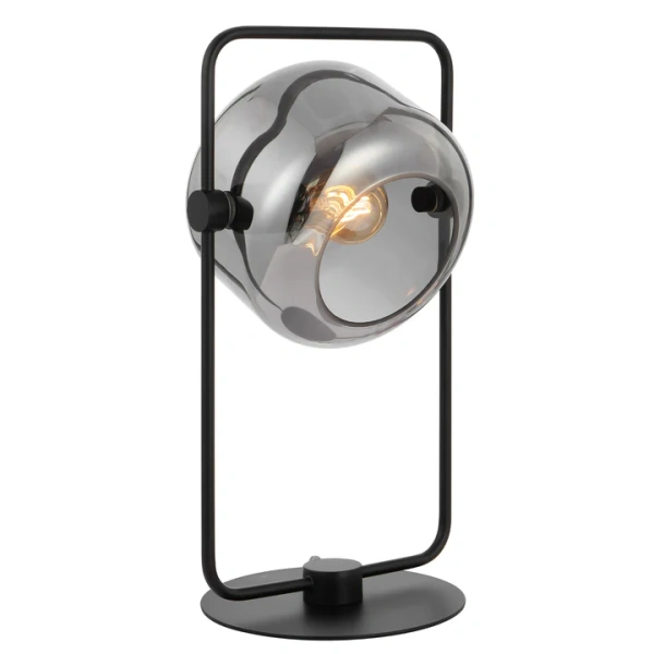 Table lamp Rocha E27 Black Smoked
