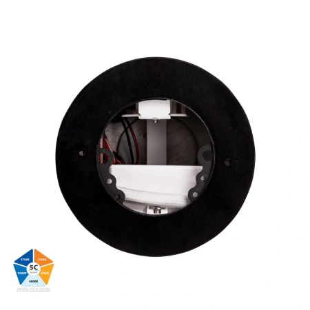 Surface downlight Nella BLK 5CCT LED 12W IP54