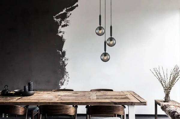 Pendant lamp TRATTINO 2X3R E27 black Pendant lamp TRATTINO 2X3R E27 black