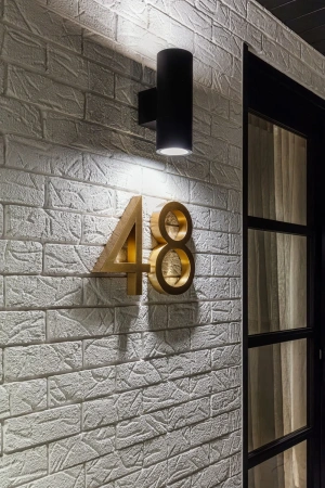 Wall light PIPER-2-RND-BLK 49210