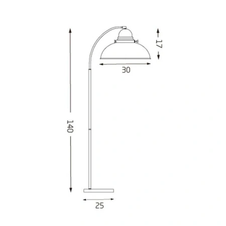 Floor lamp Manor E27 WEATHERED BRS