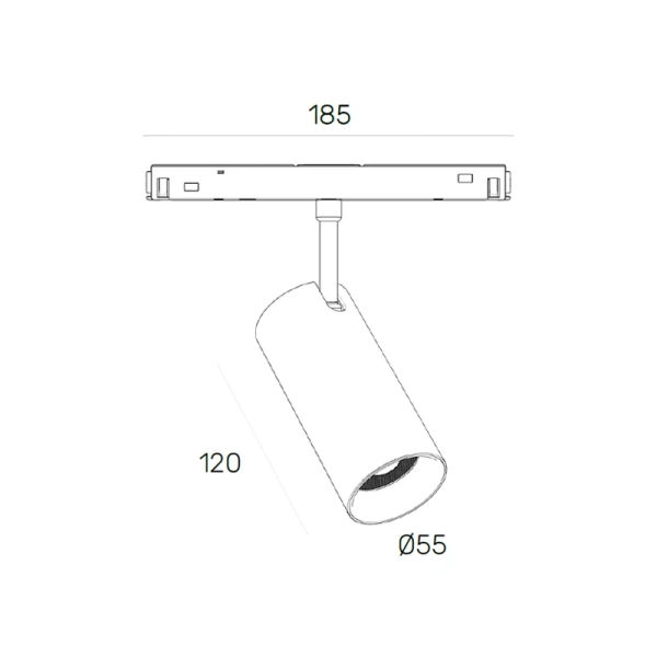 Track spotlight Z2936-18.36.30.BK 48V 15W