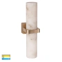 Wall light Spanish Alabaster Glass Up & Down G9 18W BRS