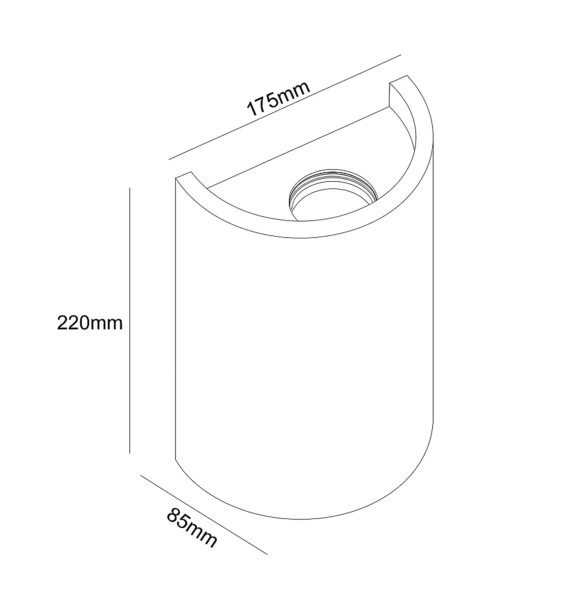 Wall lamp Wisp Travertine GU10 NT