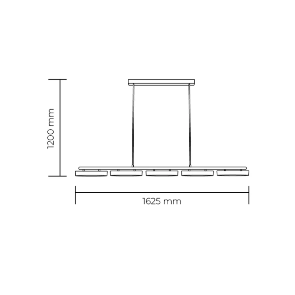 Pendant lamp Bronte Marble L162 ABRS