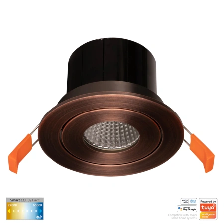 Recessed Downlight Prime Tilt CCT LED 12W IP54 WIFI AB