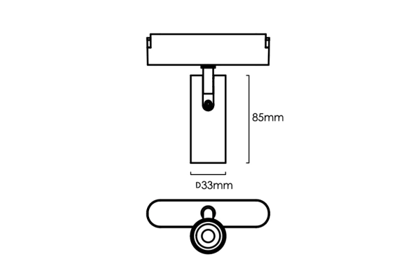 Track Spotlight Z5030-6.24.CCT.BK 24V 6W WIFI