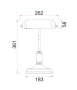 Desk lamp BANCA-T1 E27 BLK