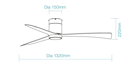 Ceiling Fan Metro DC 52 Wi-Fi LED 33W WO