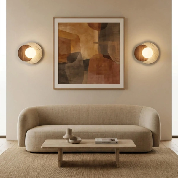Wall lamp Lyra Travertine G9 5W