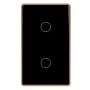 Wall Switch 2 Gang BLK-GLD HV9220-2 Wifi