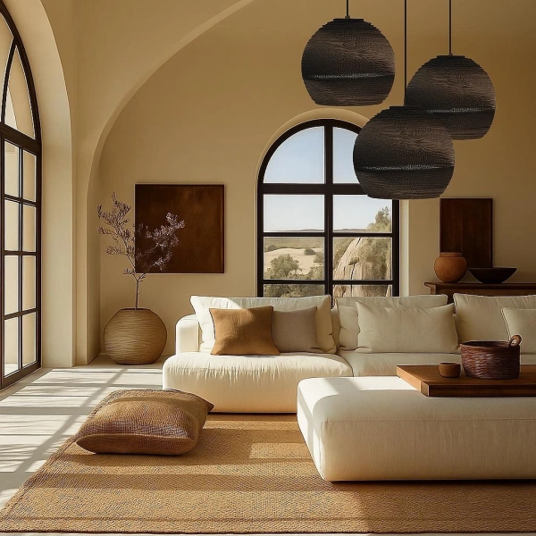 Pendant lamp Zanora Round E27