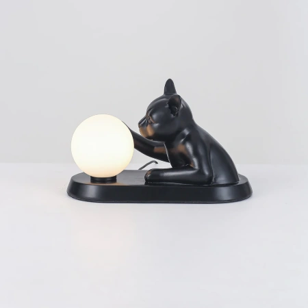 Table lamp Cat Touching Ball LED black