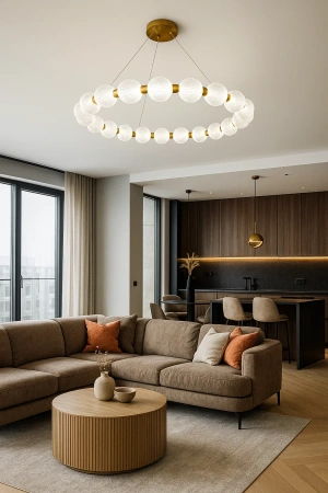 Pendant lamp Grazie P80 LED 25W BRS