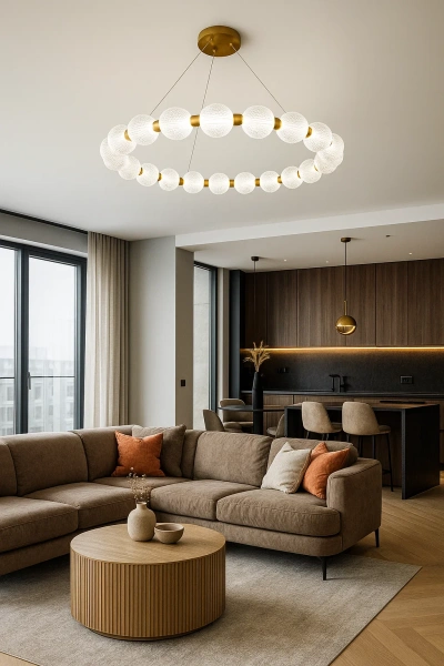 Pendant lamp Grazie P80 LED 25W BRS